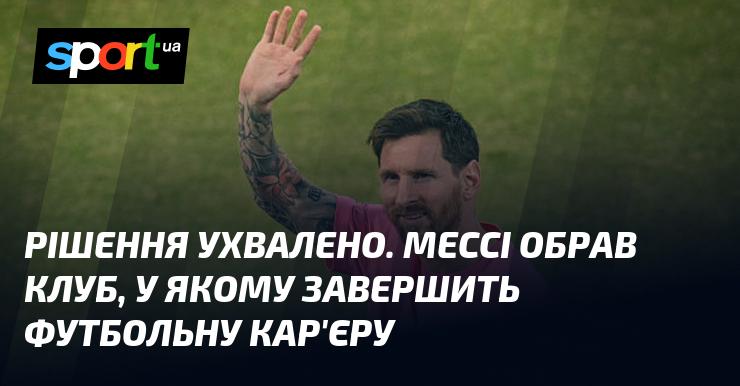 Рішення прийнято. Мессі визначився з клубом, де планує завершити свою футбольну кар'єру.