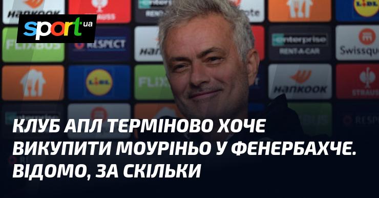 Англійський футбольний клуб терміново має намір придбати Моуріньо у Фенербахче. Відомі деталі фінансової угоди.