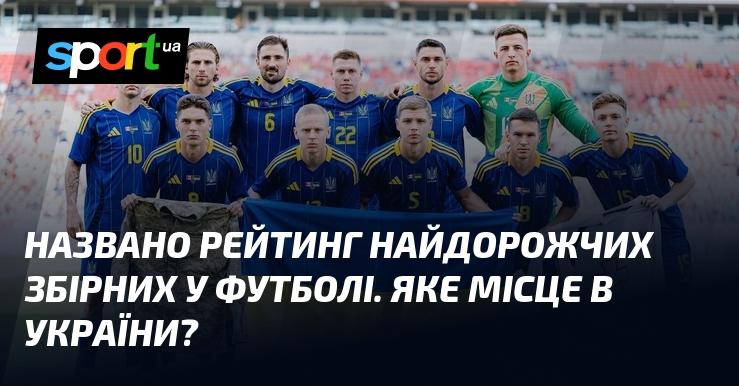 Опубліковано рейтинг найбільш дорогих футбольних збірних. Яке місце займає Україна?
