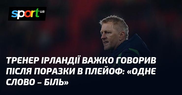 Тренер збірної Ірландії важко висловлювався після поразки в плейоф: 